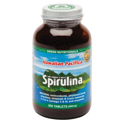 Green Nutritionals Hawaiian Pacifica Spirulina 500mg 200t